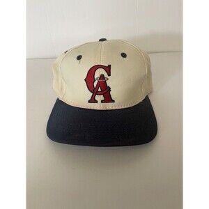90 Vintage MLB California Angels Snapback New Era Hat Season Ticket Holder Flaws